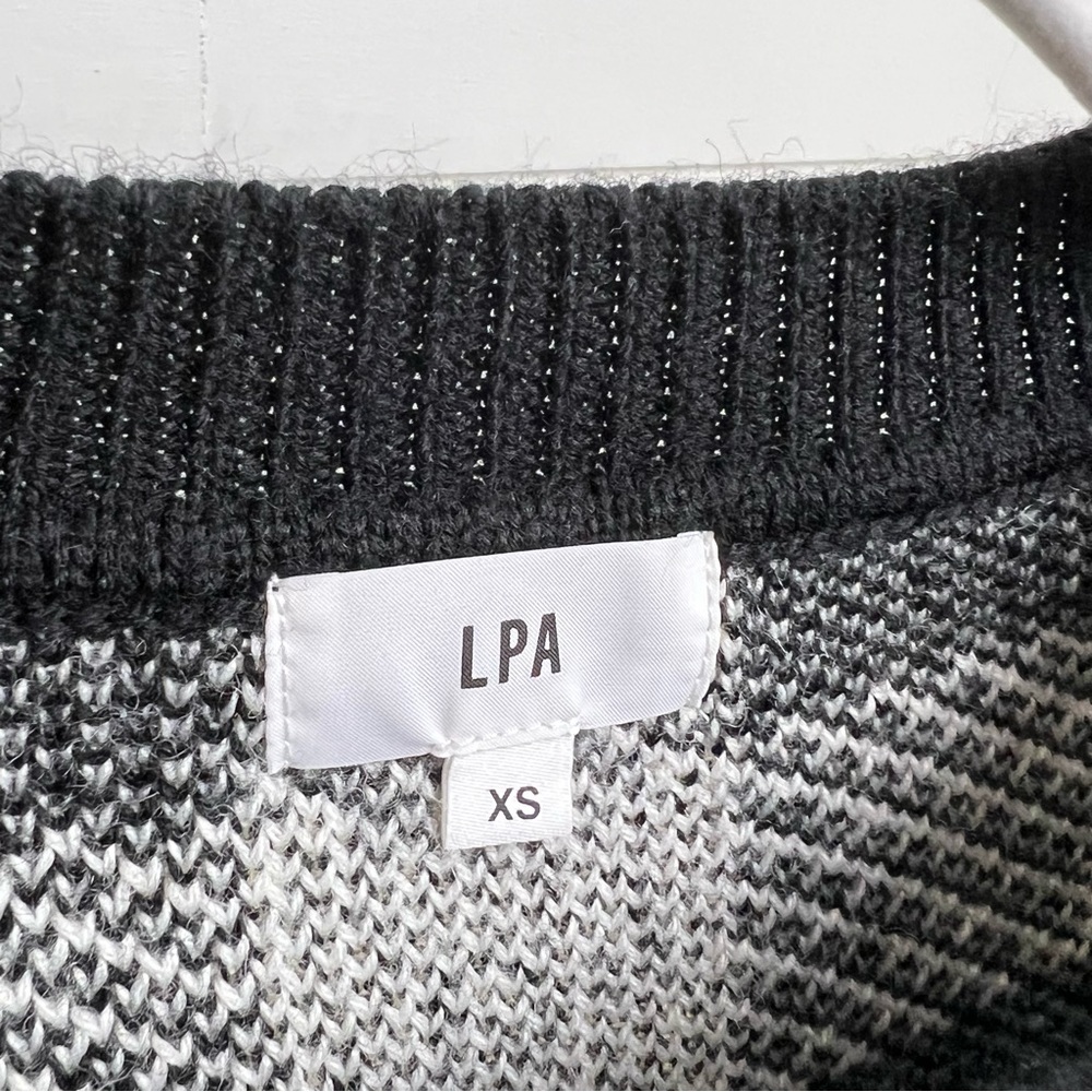 LPA REVOLVE Floyd Buffalo Check Plaid Wool blend‎ mini sweater dress size XS - Picture 6 of 9